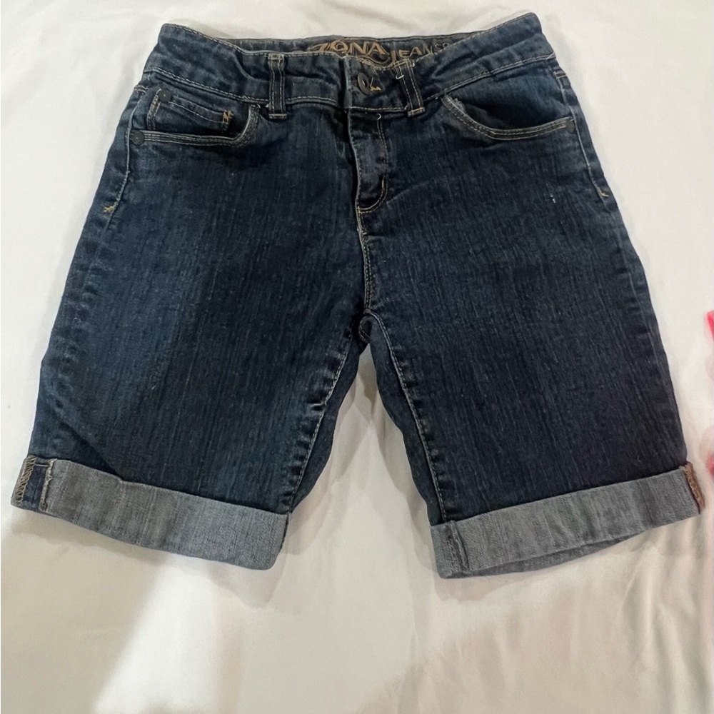 Girls Arizona jean  shorts‎ waist Adjustable size 12 Regular - Picture 1 of 6